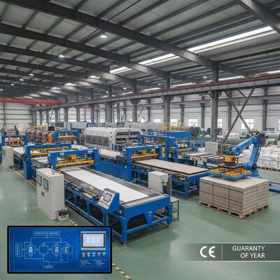 2000 qm Fiberzementplatten-Produktionslinie mit CE-Standard und Garantie 1 Jahr optimiert für einheitliche Platten
