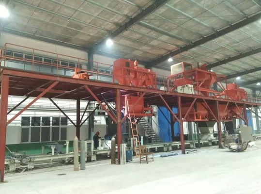 Strohfarbige Wellendachfliesenherstellmaschine für Mgo / Mgcl / Glasfasermaschenrohstoff