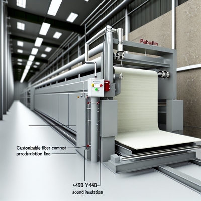 Anpassungsfähige Fertigungslinie für Fiberzementplatten mit Schalldämmung von ≥ 45 dB