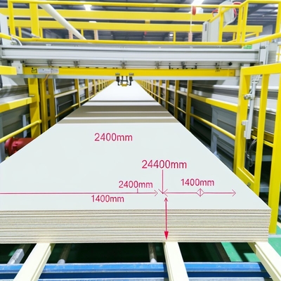 Feuerdichte Zementfaserplatten-Produktionslinie mit 2400 mm Länge und 1200 mm Breite