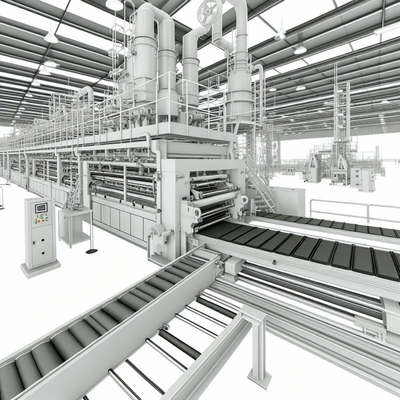 Außen 2400mm Faserzementplatten Produktionslinie mit ≤10% Wasseraufnahme