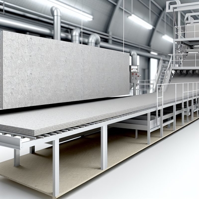 10,2-1,6 g/cm3 Dichte Produktionslinie für Faserzementplatten Niedrige Wasserabsorption für industrielle Verwendung