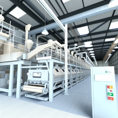 10,2-1,6 g/cm3 Dichte Produktionslinie für Faserzementplatten Niedrige Wasserabsorption für industrielle Verwendung