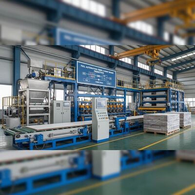 Vollautomatische Faserzementplatten-Produktionslinie CE-Norm 200kw Leistung für die industrielle Fertigung