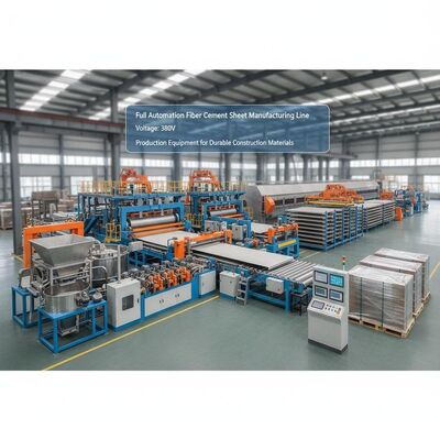 Fertigungsstraße für Faserzementbleche Voltage 380V Produktionsanlagen für langlebige Baustoffe