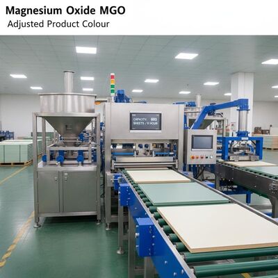 Vollautomatische MgO-Plattenproduktionslinie mit einstellbarer Produktfarbe und Kapazität von 600 Platten/8 Stunden für den industriellen Einsatz